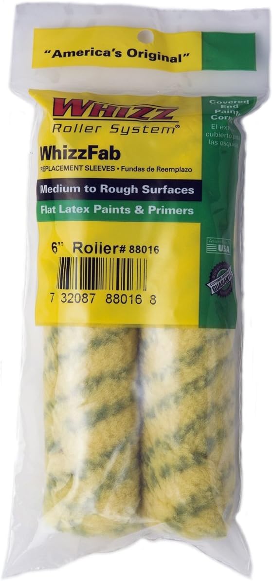 88016 6-Inch Whizz-Fab Roller Cover, 2-Pack