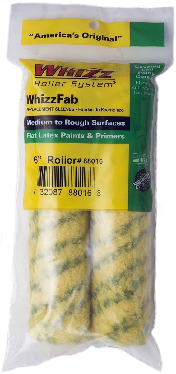 88016 6-Inch Whizz-Fab Roller Cover, 2-Pack