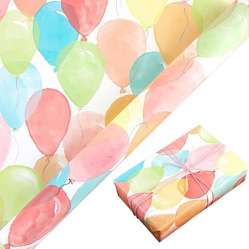 Rollo de papel de regalo de Navidad, mini rollo, papel de regalo con patrón decorativo de globos para envoltura de regalos de vacaciones, disponible en Yaxa Colombia