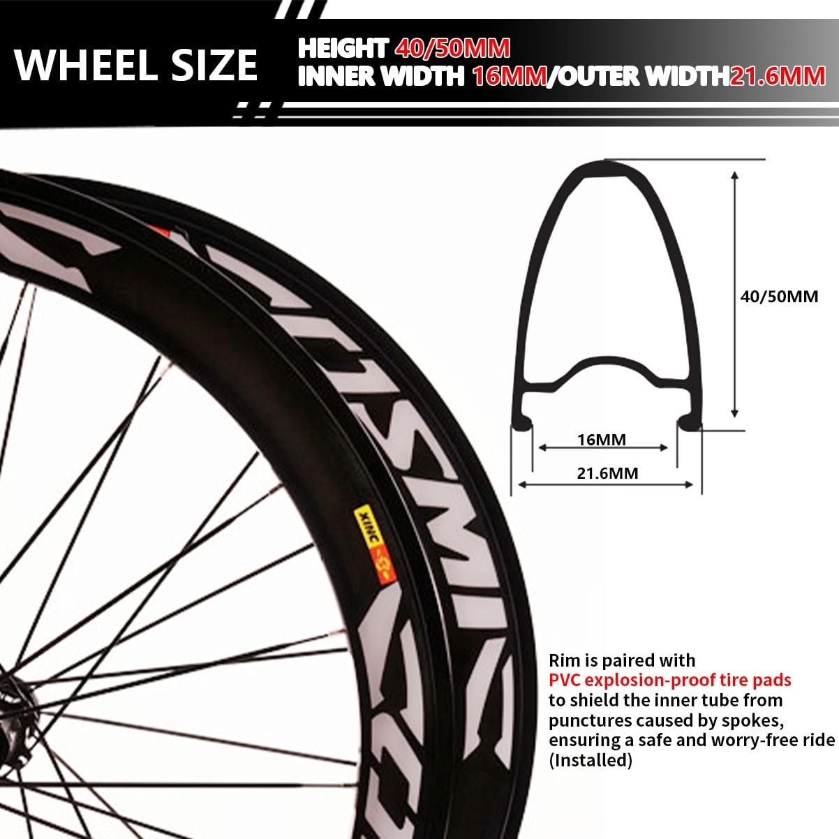 Roues Avant Et Arrière 700C Paire De Roues pour Vélo De Route Frein C/V 40/50mm Jantes en Alliage D'aluminium Moyeux À Démontage Rapide pour Cassette 7-12 Vitesses 20H