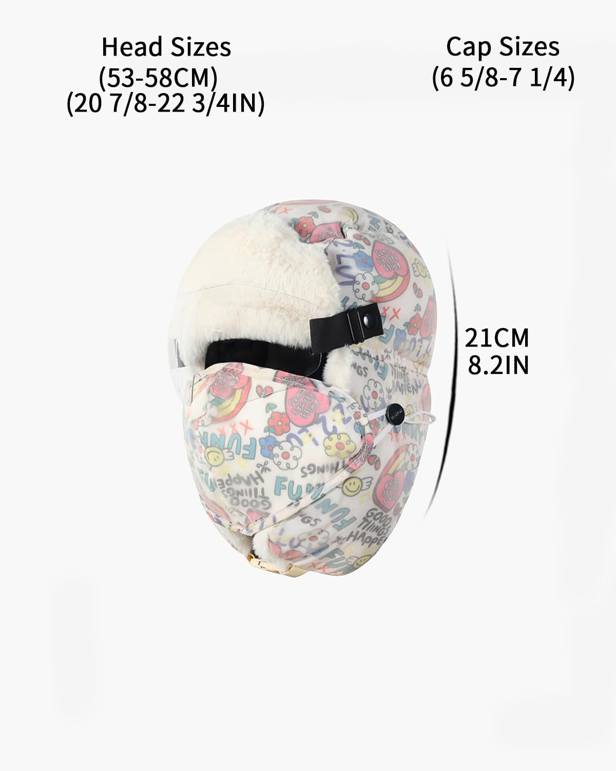 Children's Three Piece Winter Warmth Hat, Outdoor Wind and Cold Protection, Suitable for Boys and Girls