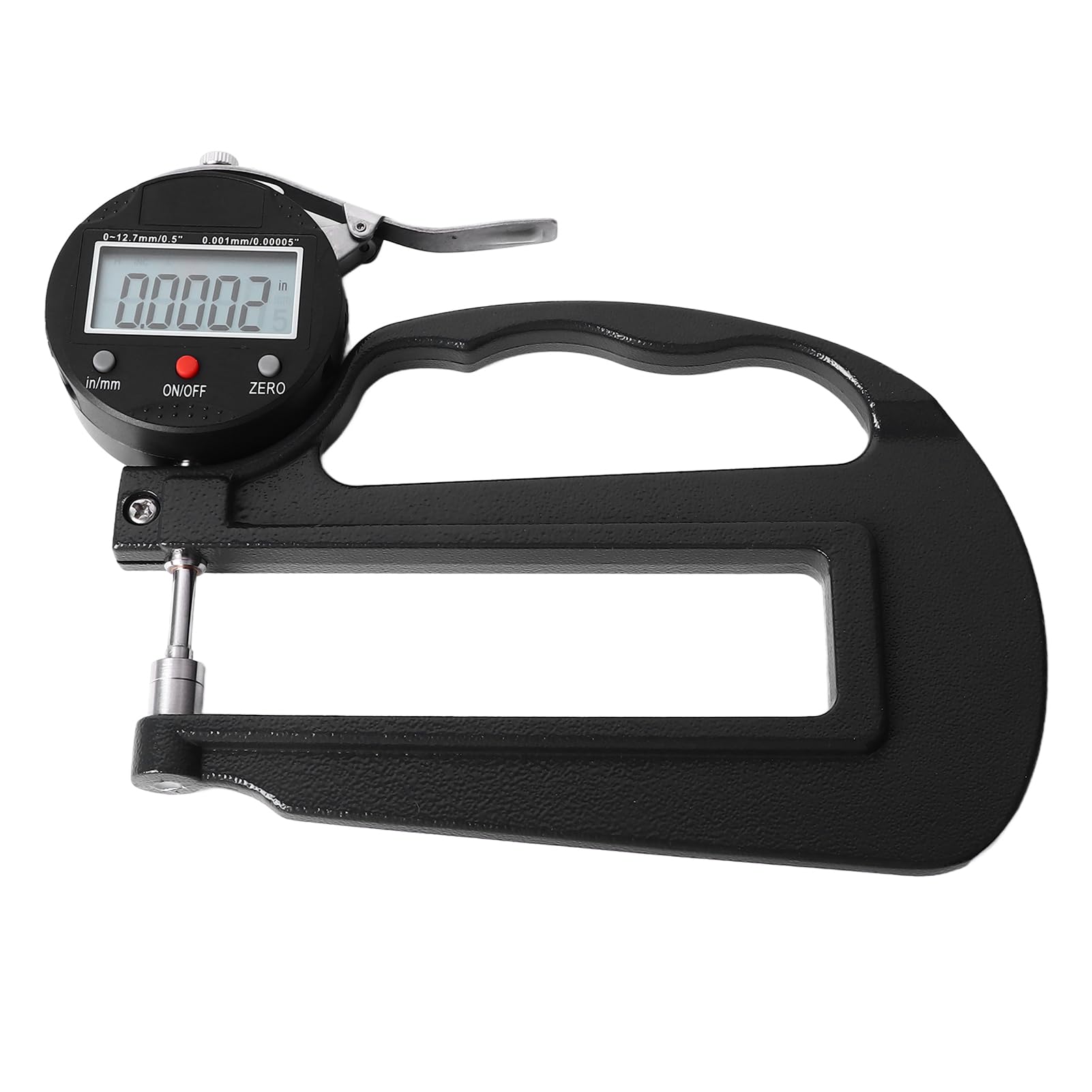 Generic Medidor de Espesor Digital Medidor de Espesor Digital de Resolución de 0,001 Mm de Alta Precisión para Procesamiento Mecánico Aleación de Aluminio 12,7 Mm