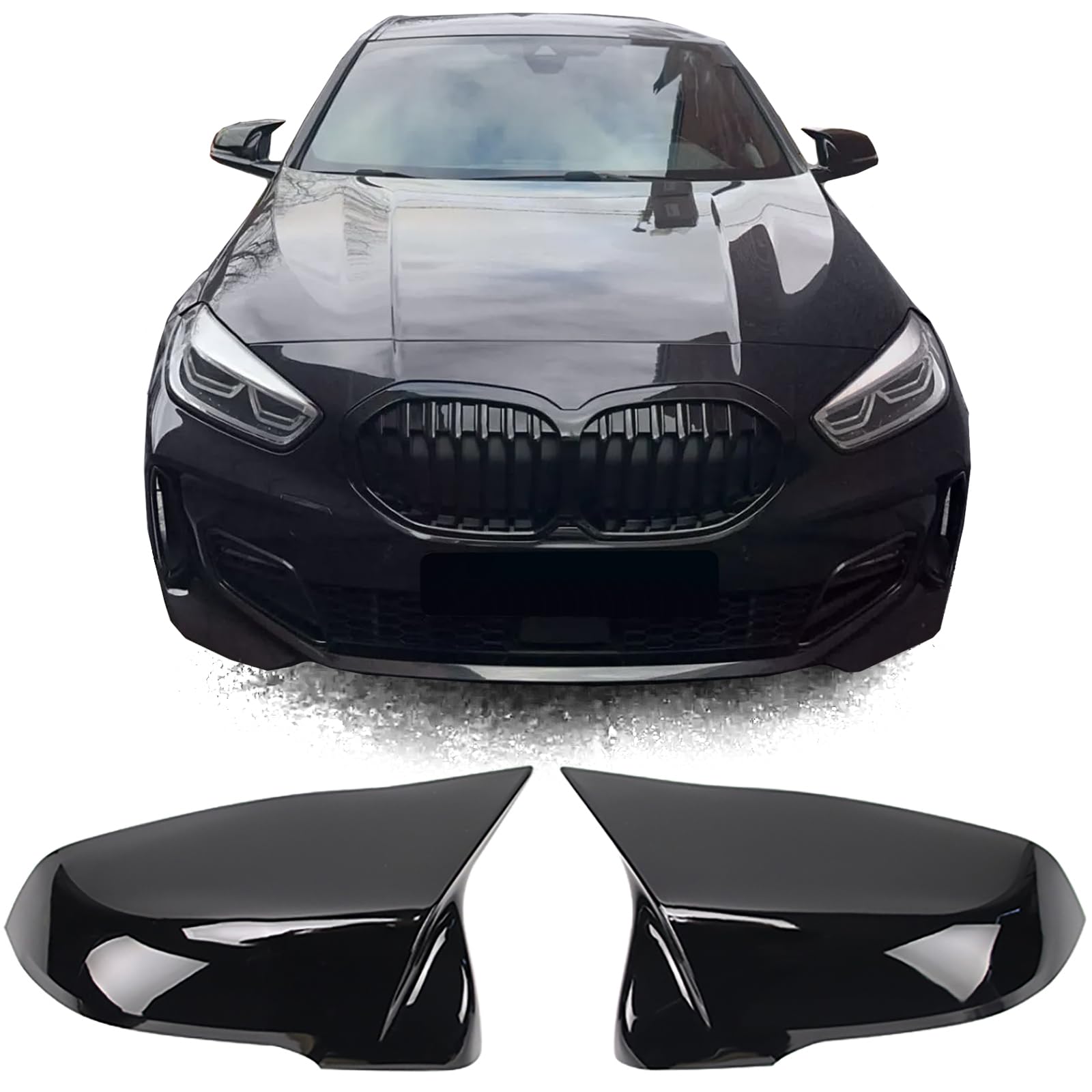 1Paar Kohlefaser Seitenspiegel Abdeckkappe Für BMW F52 X1 F48 F49 G29