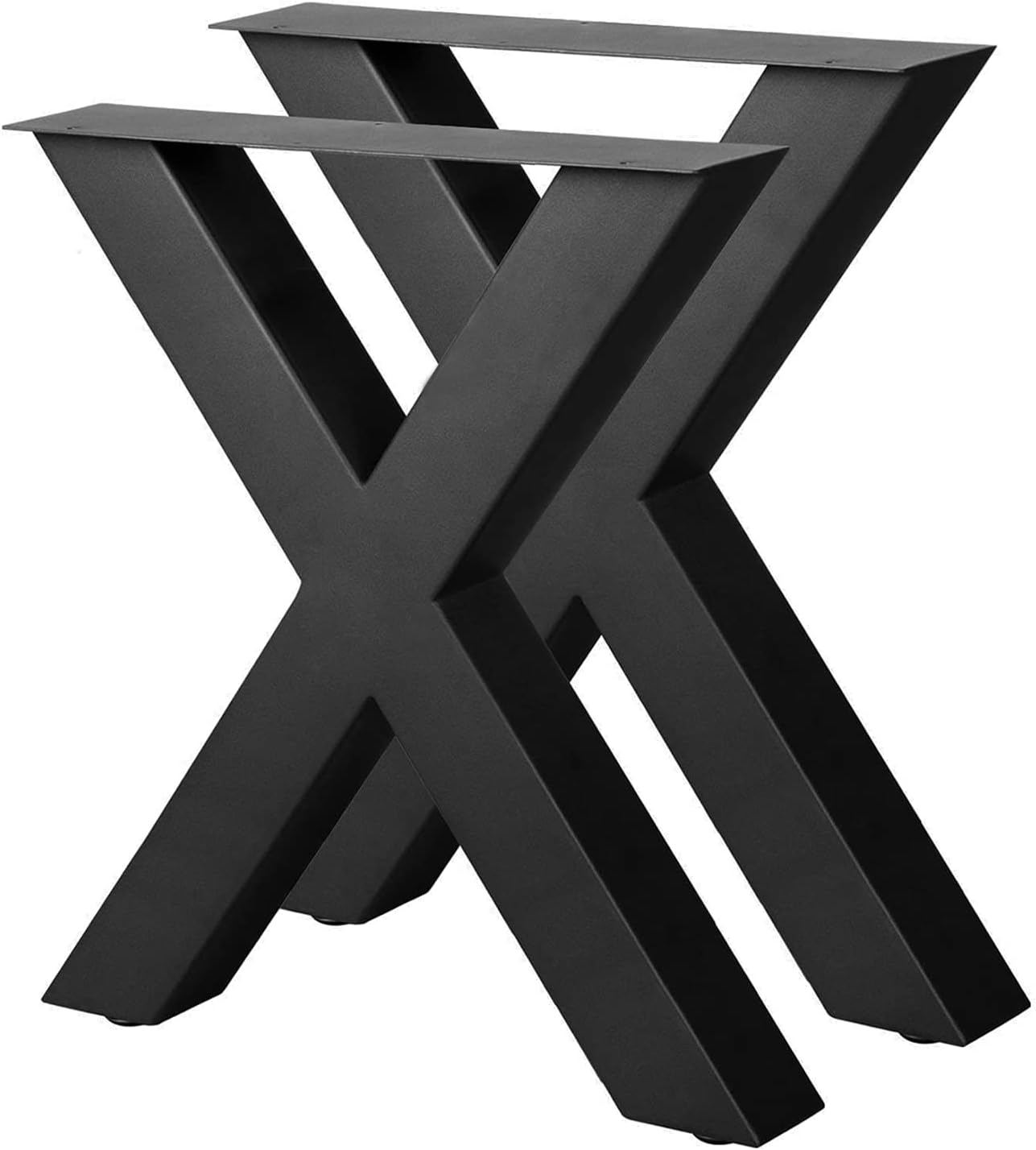 ACTIVE GIFT Set of 2 Metal X Frame Coffee Table Legs, Heavy