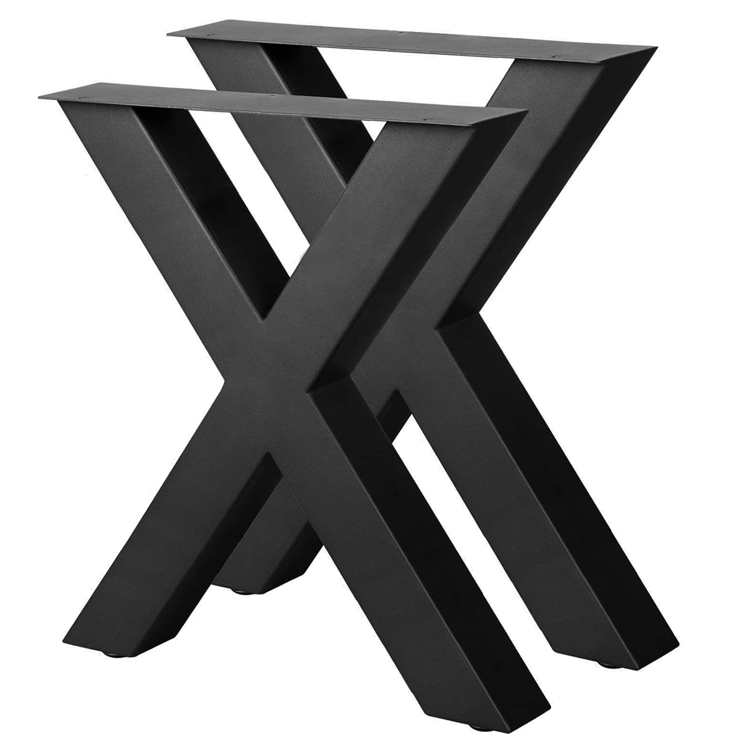 Buy Set of 2 Metal X Frame Coffee Table Legs, Heavy Duty Desk Legs