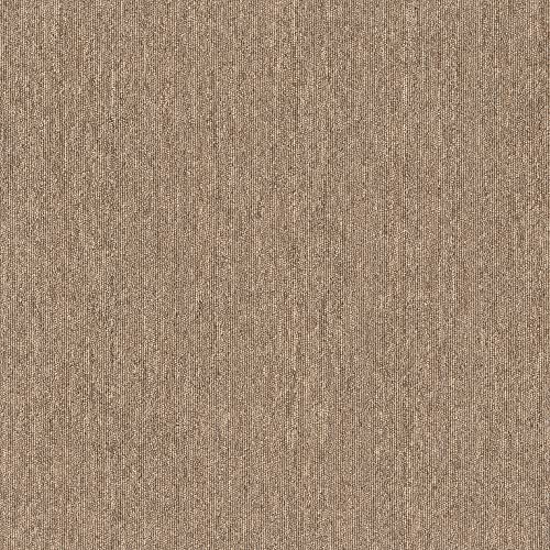 Image of Mohawk Basics 24 inch x 24 inch Berber (Loop pile), 0.07 inch Pile Height, Carpet Tile, PET Fiber, Walnut Color, (24 Tiles), (96 sqft /carton)