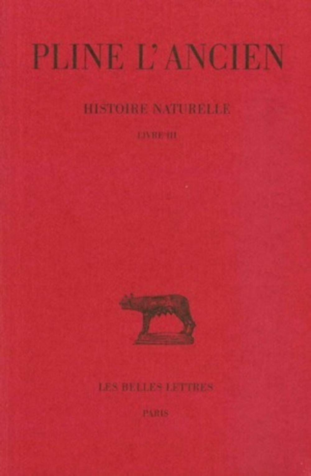 Histoire naturelle, livre III
