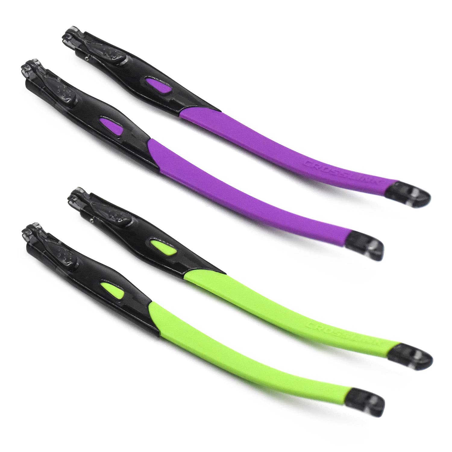 2 pary gumowych zamiennych przezroczystych czarnych oprawek do okularów Oakley Crosslink Sweep/Switch