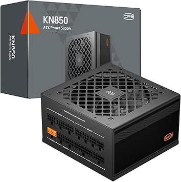 PCCOOLER PSU Fully Modular Power Supply, 850W ATX 3.1, 80 Plus Gold Certified, PCIe 5.1 12V-26, Japanese Capacitors, Ultra-Flexible Cables, (KN850)