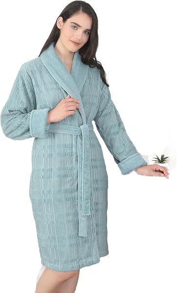 Özdilek Sadem Organik Spruce Şal Yaka Bornoz