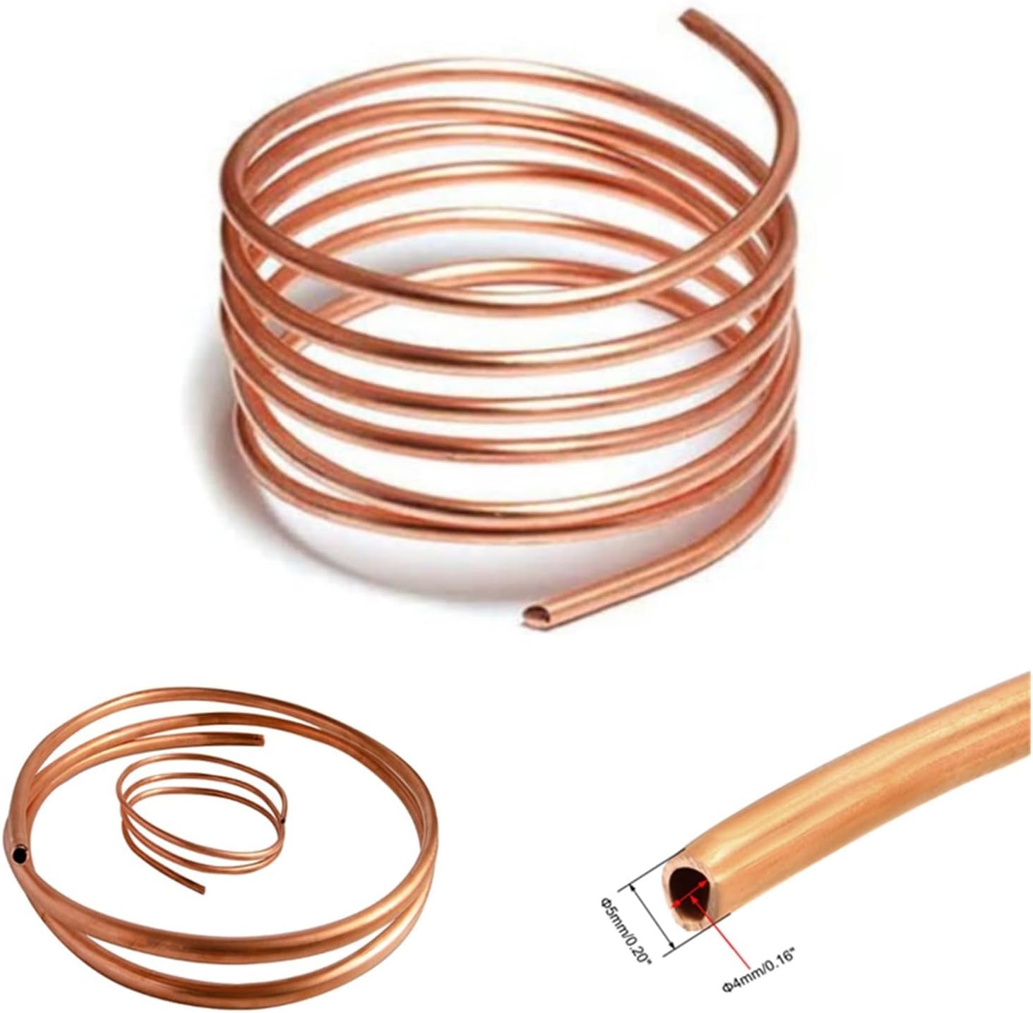 ANJASY 13 Meters Soft Microbore Copper Tube Pipe OD 28mm ID 16mm