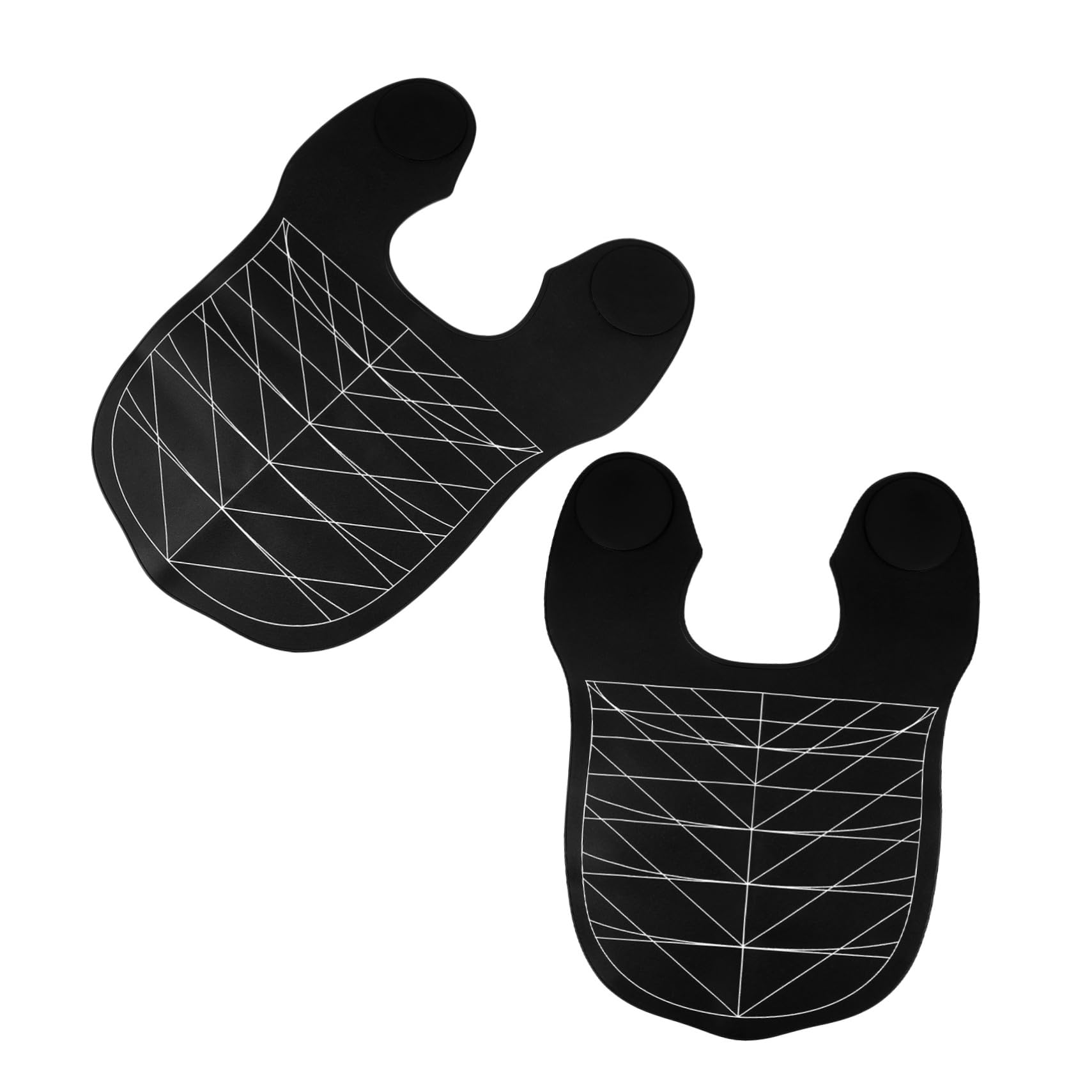 CALLARON 2 Sztuki Hair Cutting Guide Collar Silicone Hairdressing Cape with Ergonomic Neck Support And Shoulder Padding for Professional Haircuts And Dyeing