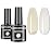 senvenski Milky White Jelly Gel Nail Polish Kit - Translucent Colors with Milky Sheer Finish Clear Nude White | Vegan UV/LED Nail Art Kit Gift for Women Manicure Salon DIY(CS2-002)
