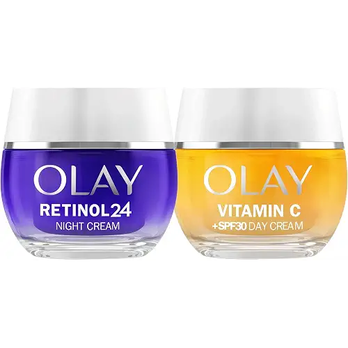 Olay Retinol 24 Crema de Noche y Olay Vitamin C+ SPF30 Crema de Día, 2x50ml