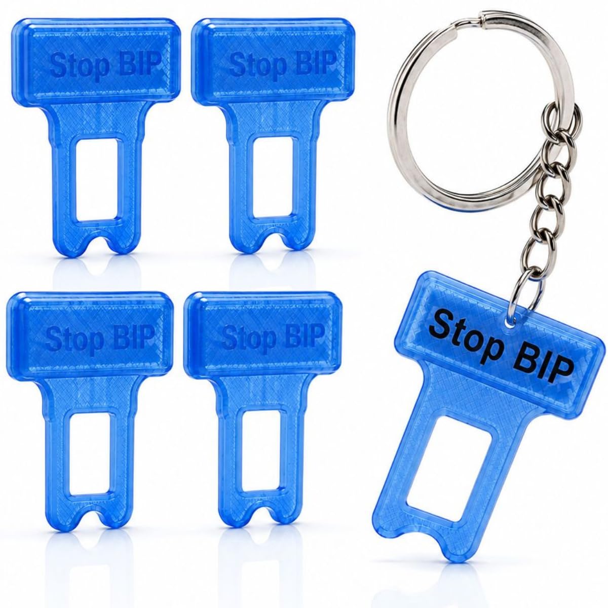 Blocca Clip Anti-Bip Avviso Sonoro Cinture di Sicurezza Auto UltraSlim – Silenziatore Bip Cintura Sicurezza Auto Universale | Clip per Cinture di Sicurezza Auto Compatibili e Sottili – Pack 5 clip