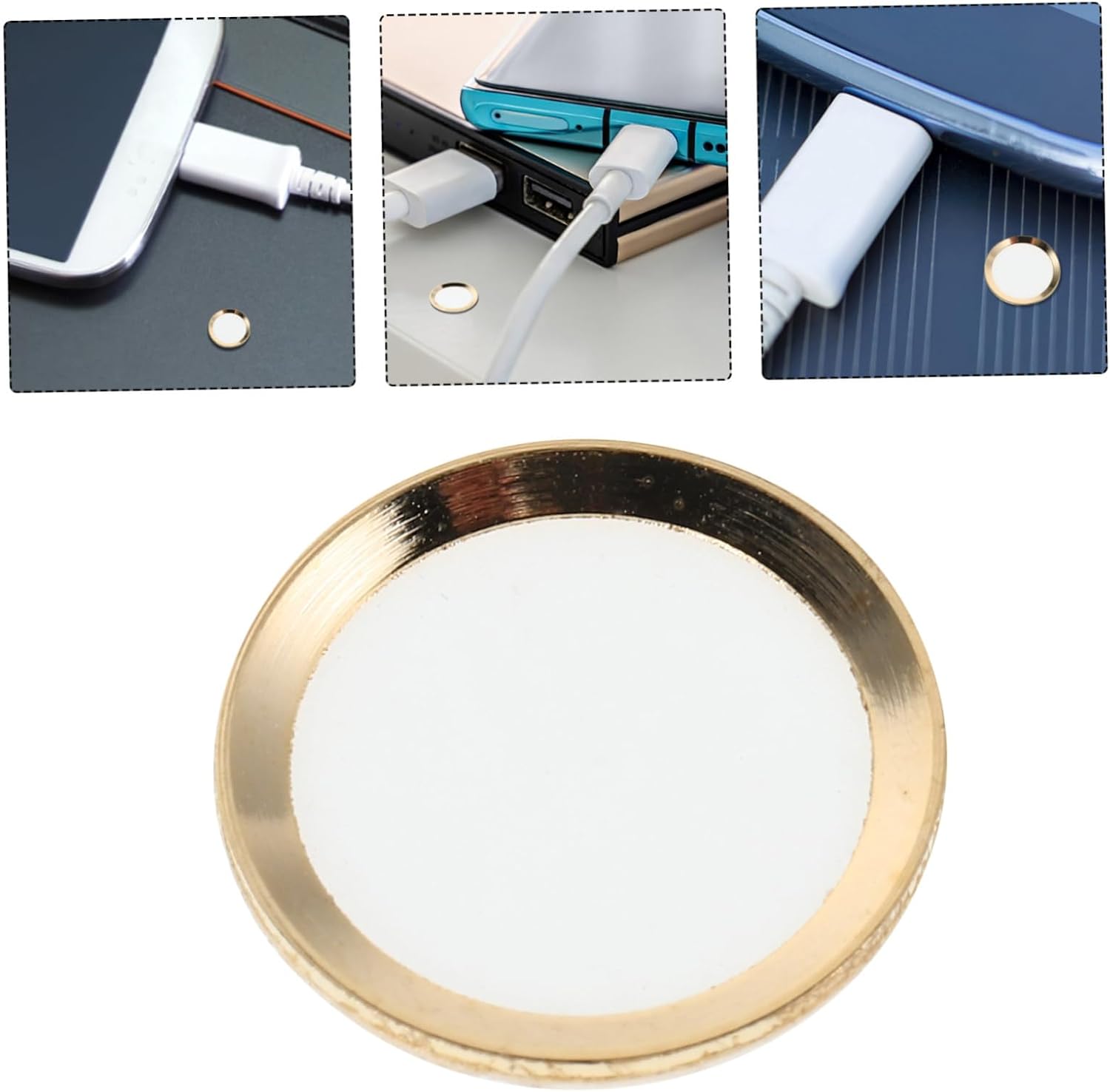 NUOBESTY Home Button Skin Sticker for Ultra-Thin Fingerprint Recognition Cover Residue Adhesive Compatible Stylish Design for Devices