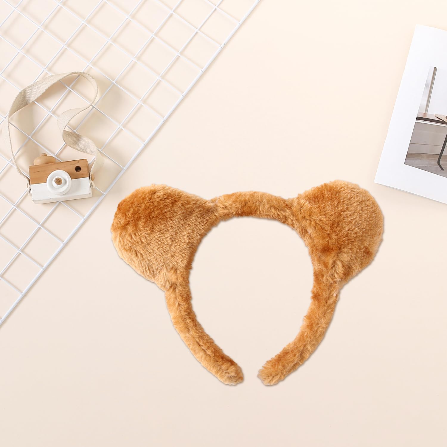 JUFYVO 8pcs Bear Ears Hair Band Cosplay Party Ears Handband Cartoon Ear Headbands Animal Costume Accessories for Halloween Masquerade - Image 3