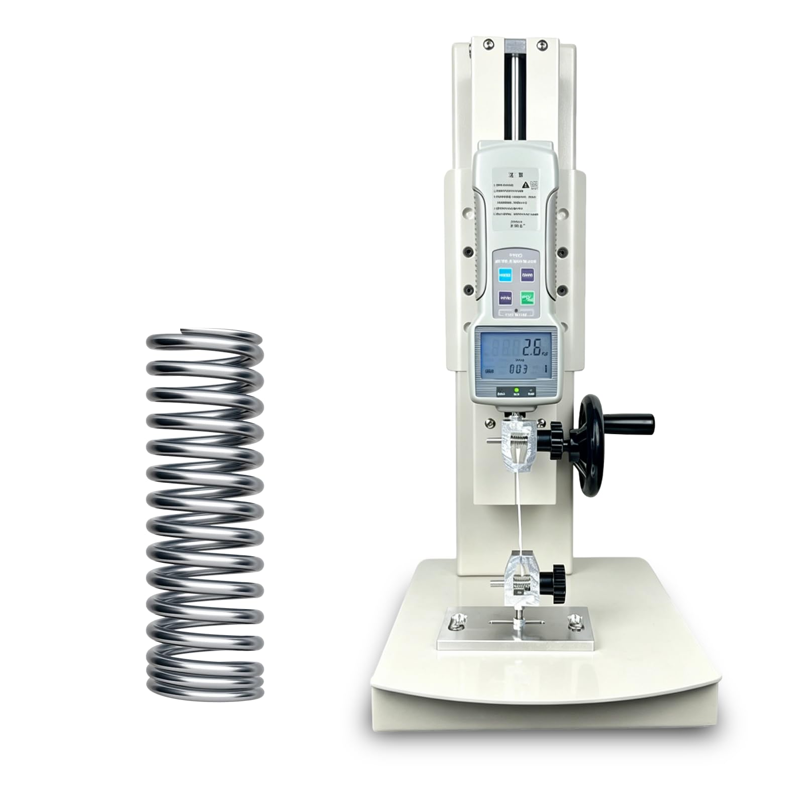 ZHENYUWANG 10–2000 N Digital Tensile Testing Machine with 5 probes and 2 grips, 300 mm travel, for material tensile/compressive force testing 1000N
