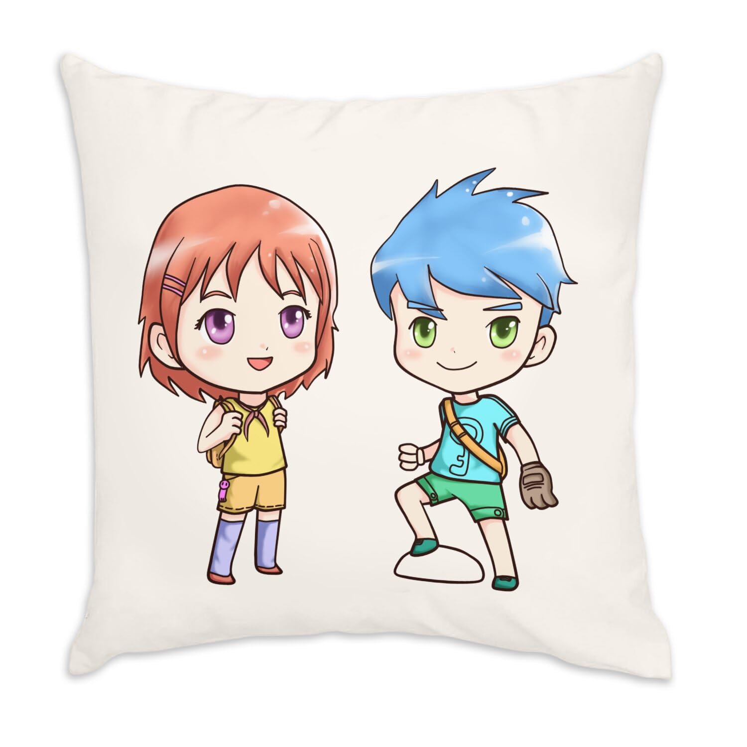 Coussin enfant mignon dessin fille garcon pour cadeau anniversaire