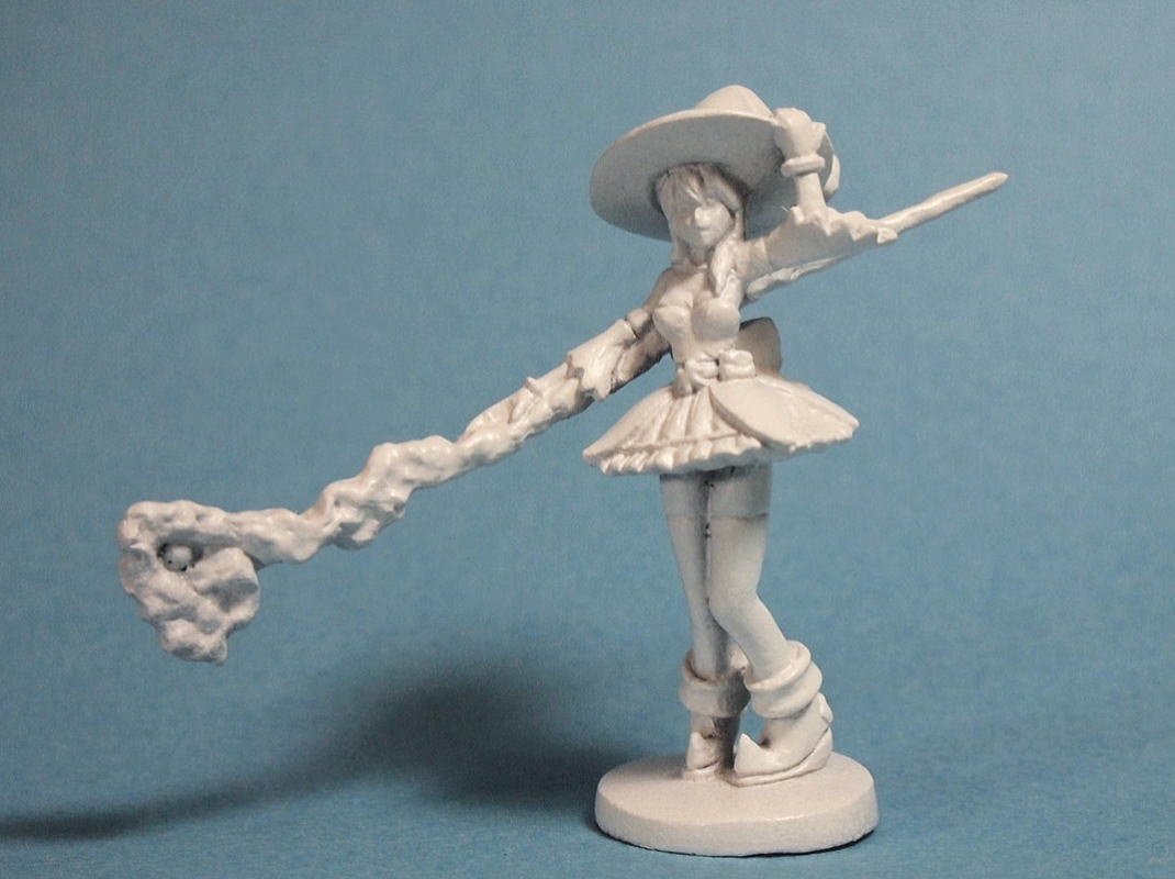オーロラモデル メタルフィギュア「魔法少女」 1/48 ファンタジー