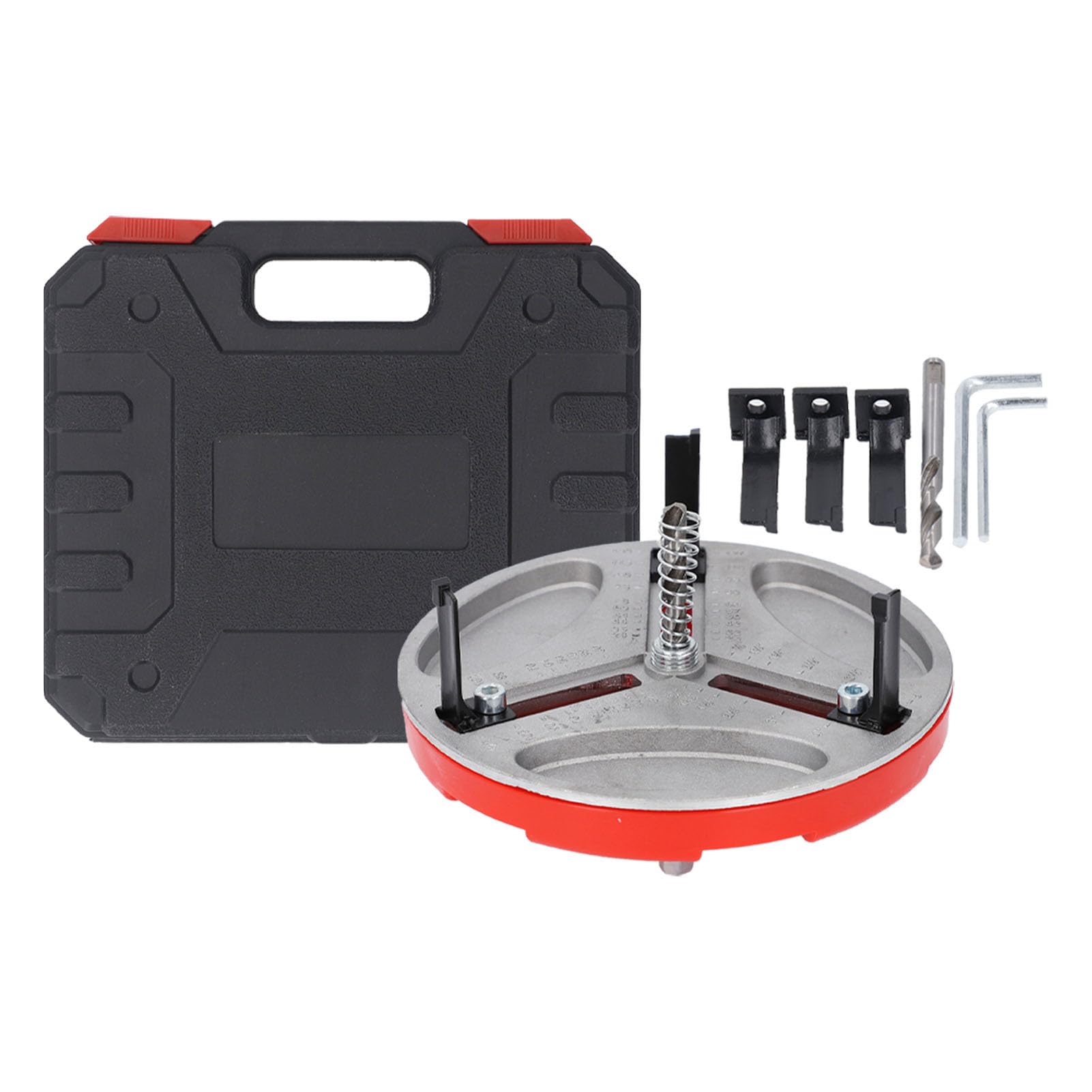 Cryfokt Adjustable Punch Saw Tool for Drilling, Hole Opener with 6 Alloy Blades, Drill Hole Circular Size Tool, Debris Collection Adjustable Hole Saw for Woodworking, Furniture Repair