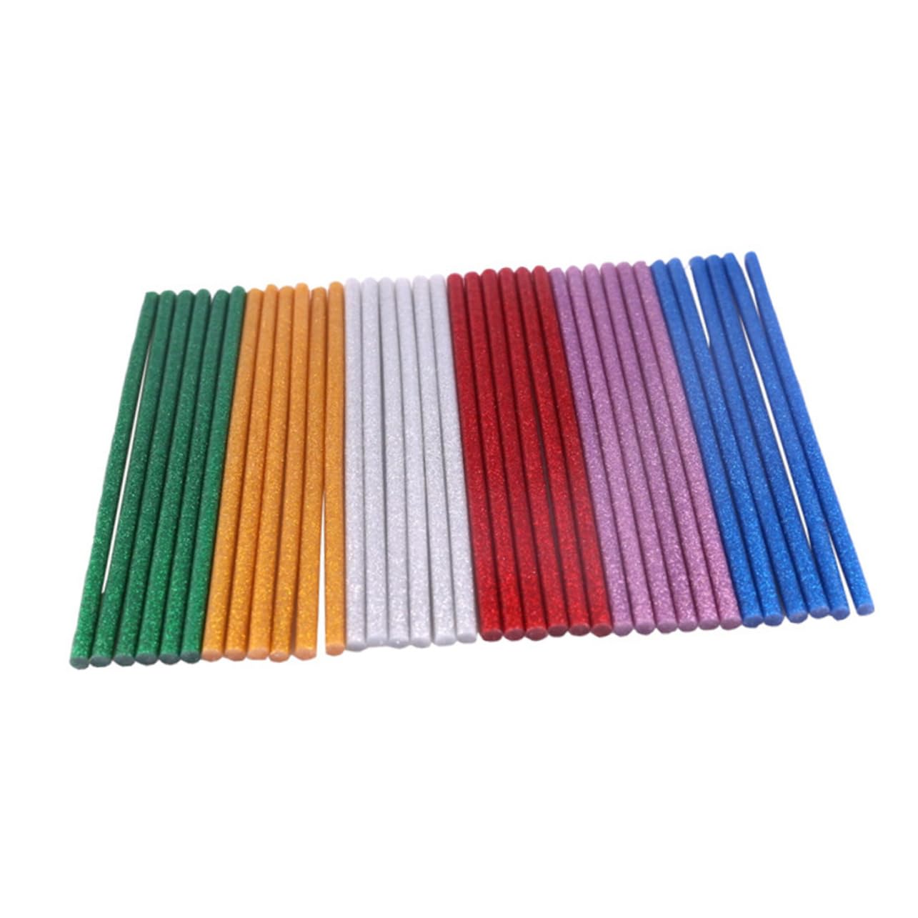 Gadpiparty 60pcs Glitter Hot Glue Sticks Hot Melt Adhesive for Crafts Christmas Decorations and Repairs to Use