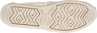 TOMS womens Alpargata Loafer, Natural Moroccan Crochet Fabric, 10 US