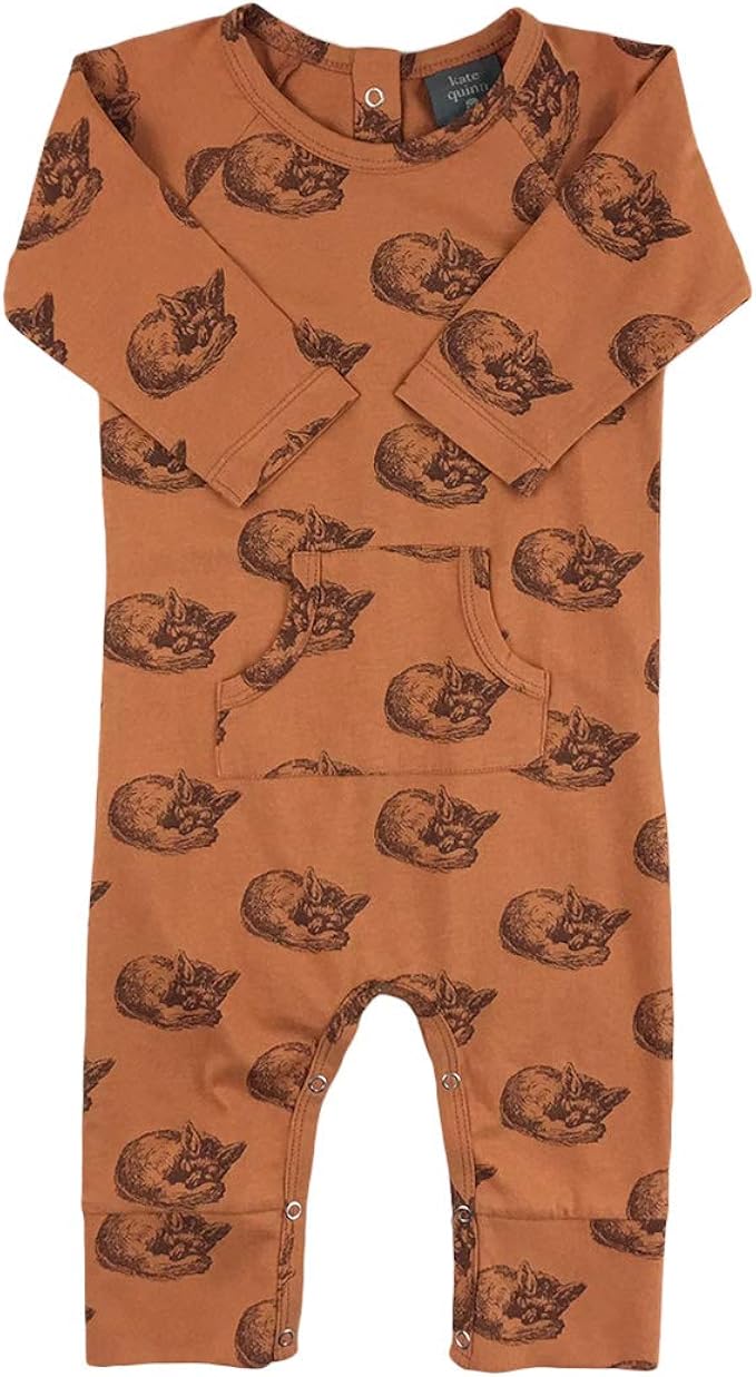 Kate Quinn Organics Unisex-Baby Short Sleeve Sports Jumpsuit, 6-12M  (Sleeping Fox) : Amazon.ca: Clothing, Shoes & Accessories