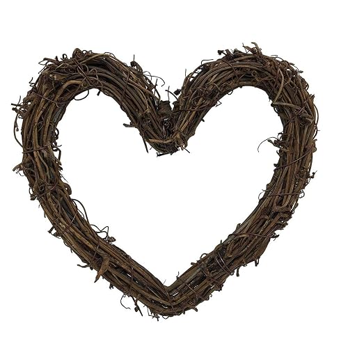 queenland Natural Grapevine Wreath Heart Shape Rustic DIY Wreath Crafts
