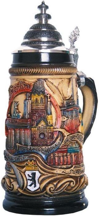 Zöller & Born German Beer Stein Berlin Panorama Stein 0.5 liter tankard, beer mug ZO 1744/906