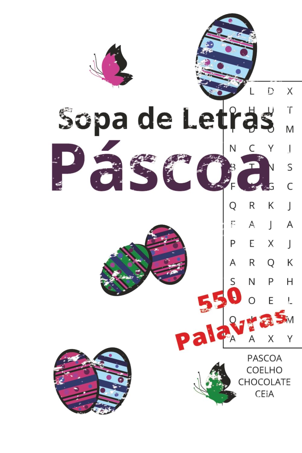 Sopa de Letras de Páscoa com 550 Palavras para Encontrar