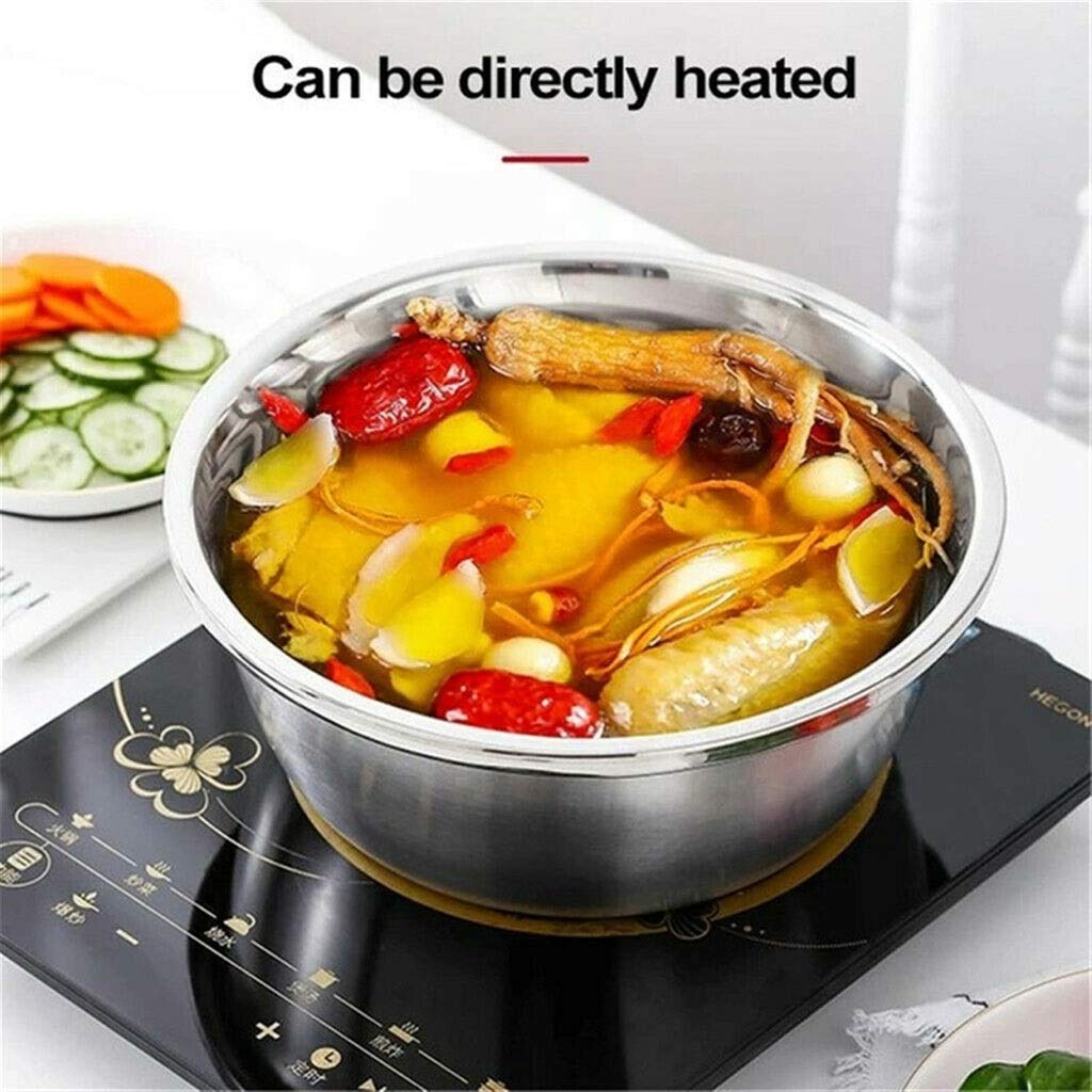 Lanzi 3 Unids/Set Cuenca De Cocina De Acero Inoxidable/Colador, Cocina Colador De Malla Fina Canasta De Lavado De Vegetales, Verduras Multifuncionales Filtro De Fruta (Size : 28cm)