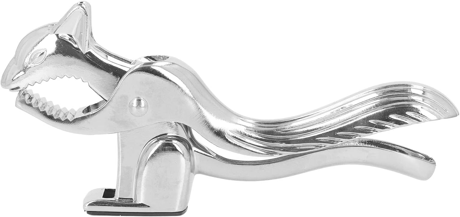 Nut Cracker Clip Durable Zinc Alloy Squirrel Walnut Opener Multi Purpose Nutcracker for Nuts Chestnuts Pecans Almonds Hazelnuts
