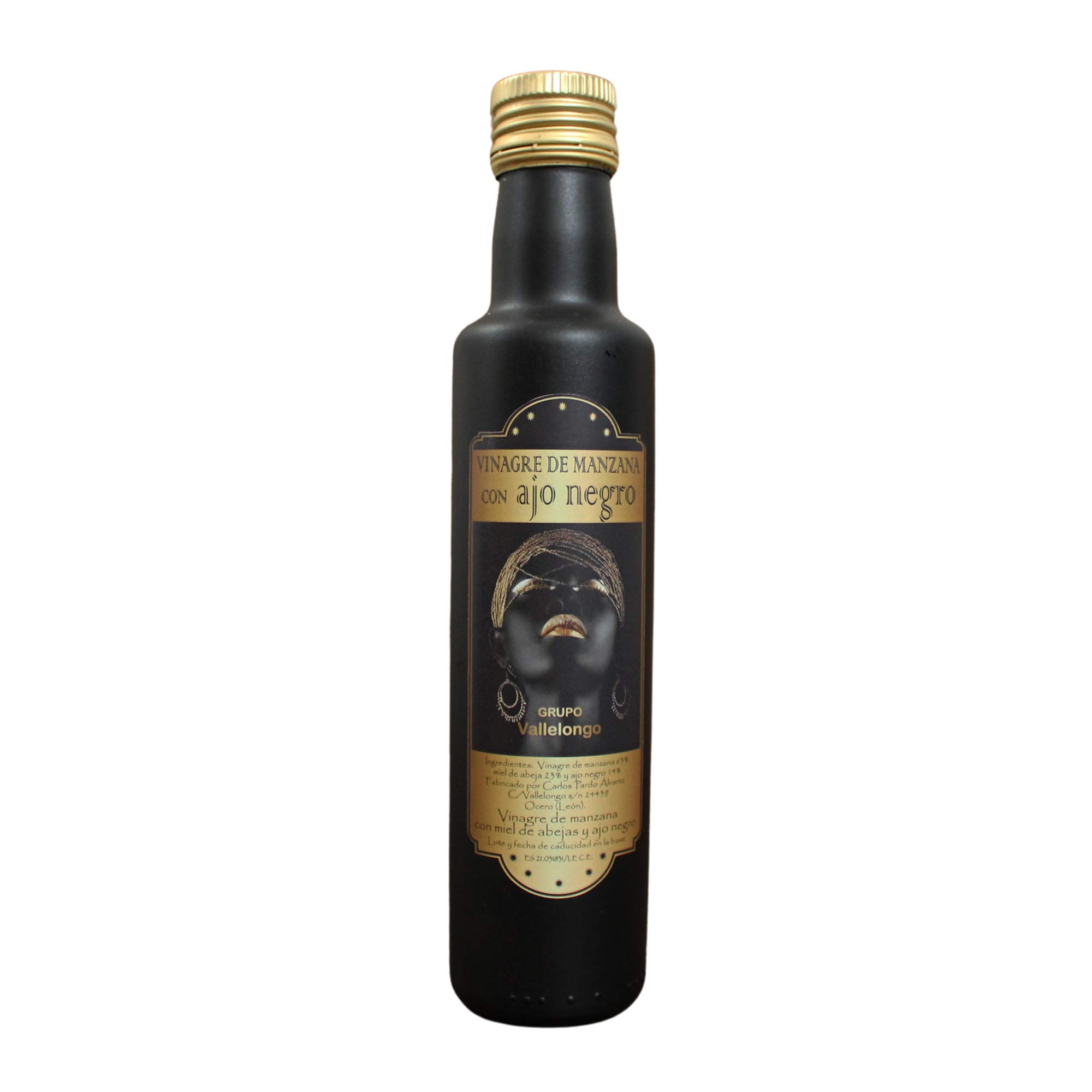 Vallelongo Vinagre de Manzana con Miel y Ajo Negro 250 ml