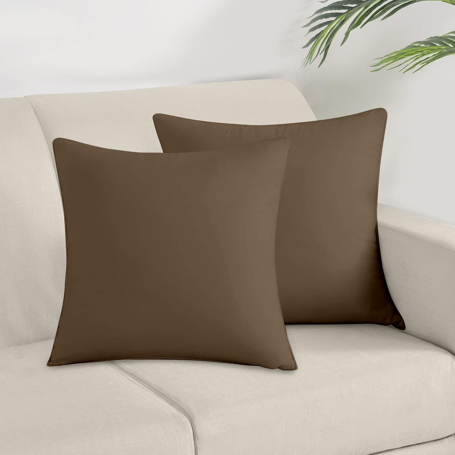 Set of 2 German XL Pillowcases 600 TC 600 TC 100% Egyptian Cotton Pillowcases Natural, Ultra Soft & Silky, Made with Sateen Weave Bed Pillow Cover of Hotel Quality - 31" x 31"(80x80 CM)- White