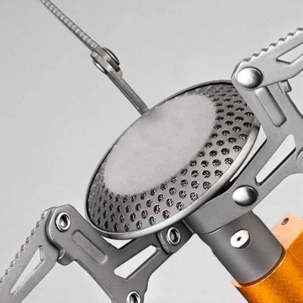 Cuisinière à gaz de Camping Brûleur de cuisinière 2800W Plage de Sable Réchaud de Camping Allumage piézo-électrique Cuisson en Plein air Réchauds de Camping pliants Portables (Color : Silver, Size :