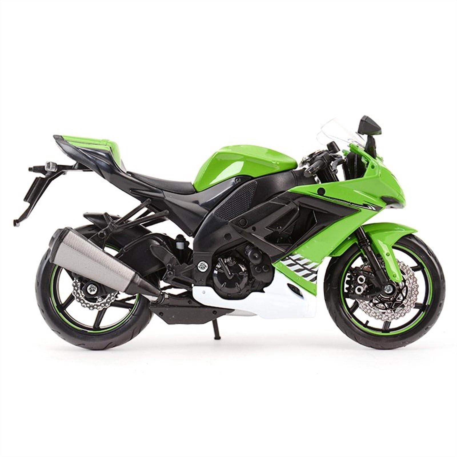 Modello Modello Di Moto In Lega Simulazione Auto Giocattolo 1:12 Per Kawasaki Ninja ZX10 R(Vert)