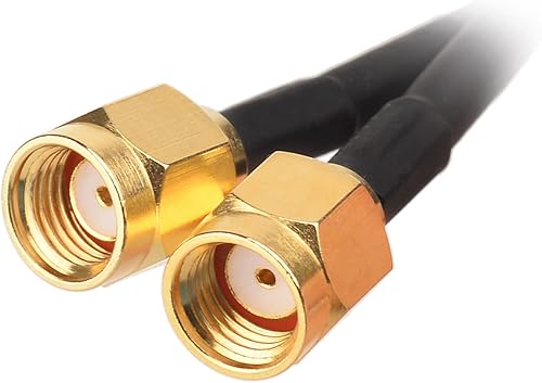 Miniatura 6 de Eightwood Antena WiFi con conector macho RP-SMA, antena de doble banda de 2.4 GHz y 5 GHz, base magnética para tarjeta de red WiFi PCI-E, adaptador