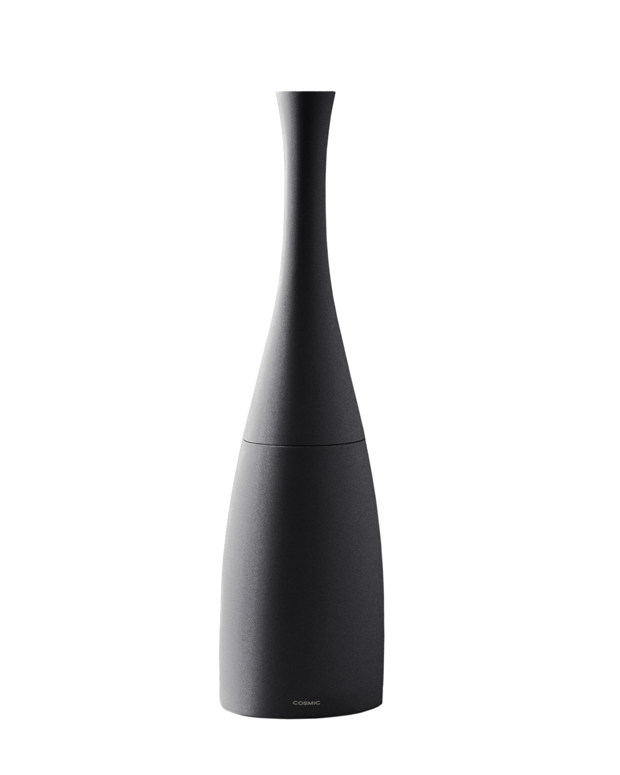 COSMIC Saku Minimalist Nordic Style Toilet Brush Made of Plastic and Resin. Floor Toilet Brush Holder in Black Color
