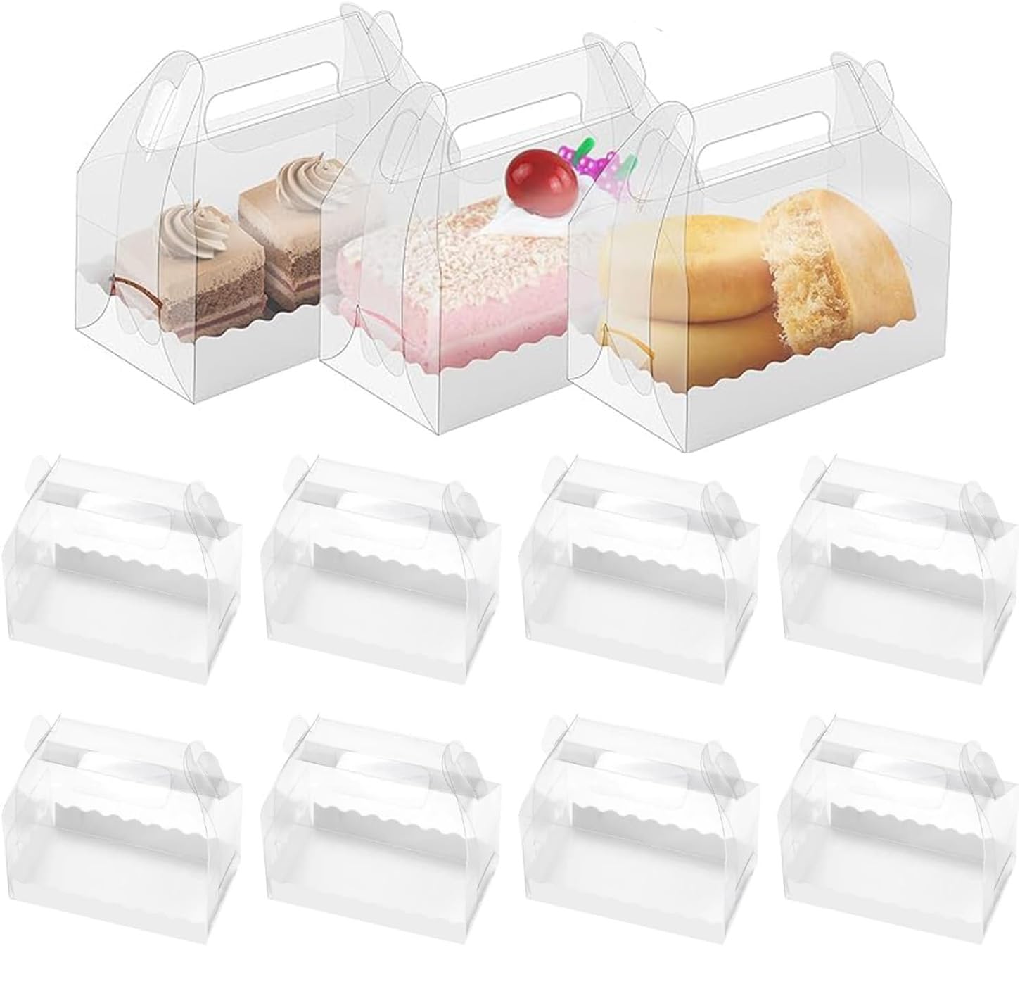 ケーキ箱 ケーキボックス トレー ギフト箱 ラッピング 包装 楽天市場】ケーキボックス 10個 ラッピング ケーキ箱 手持ち型 ケーキ