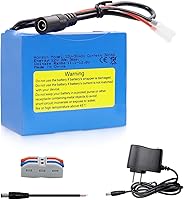 Vista 7 de Batería recargable de iones de litio de 12 V 1500 mAh, paquete de baterías de repuesto de cable de cables desnudos con cargador de 12 V