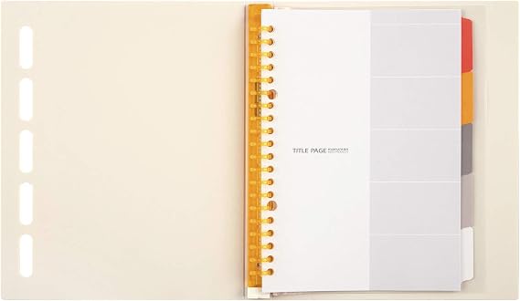maruman F415-14 Loose Leaf Binder, A5, Clarte, 20 Holes, Ivory
