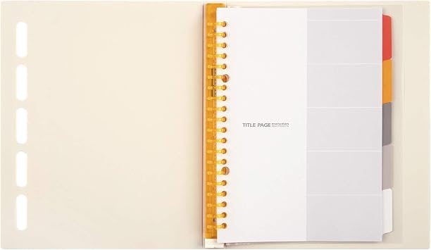 maruman F415-14 Loose Leaf Binder, A5, Clarte, 20 Holes, Ivory