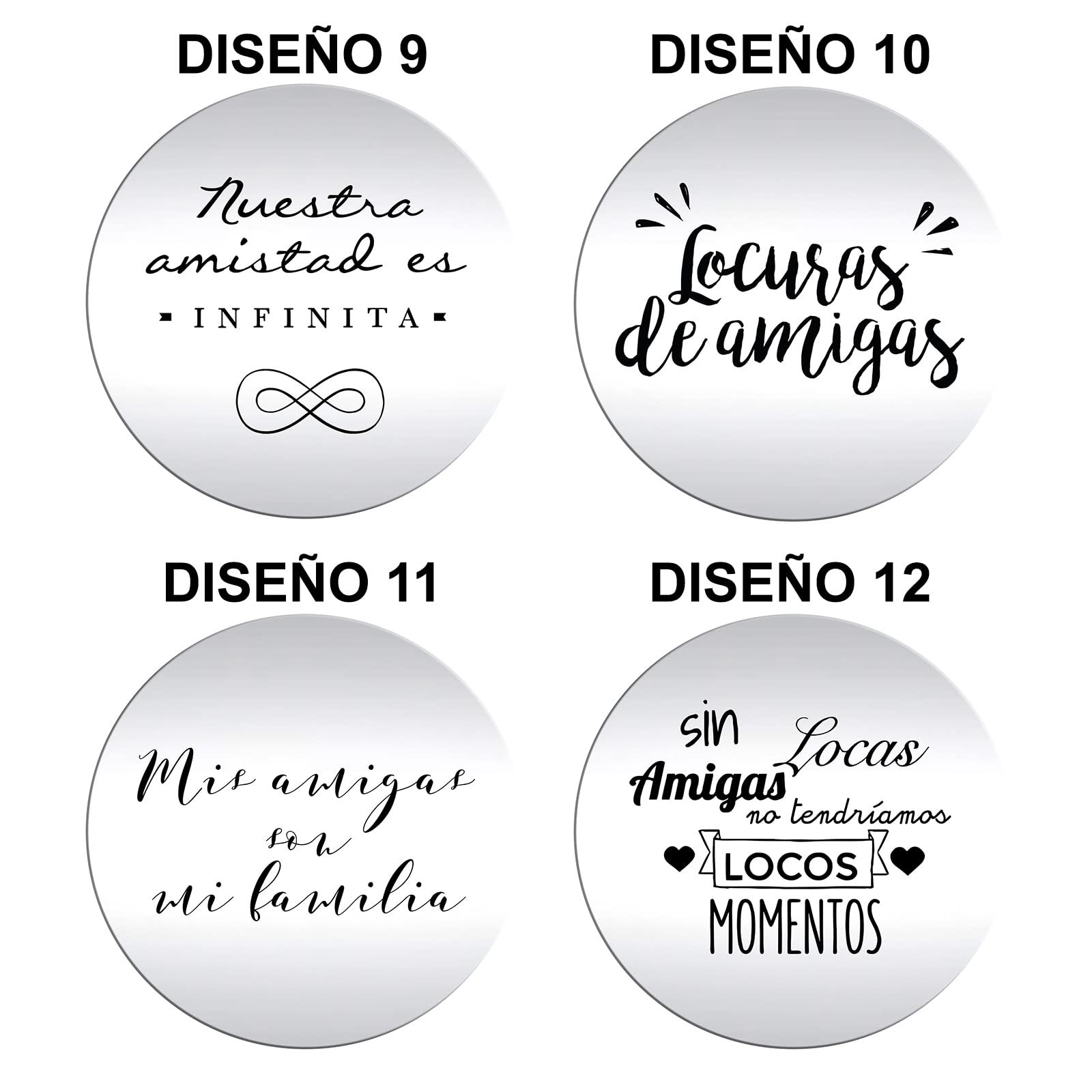 Regalo Amiga - Pulsera con Mensaje Personalizado Amistad - Pulsera Original Mejor Amiga con Medalla y Texto Grabado para Regalar en Cumpleaños, Navidad - Plata de Ley