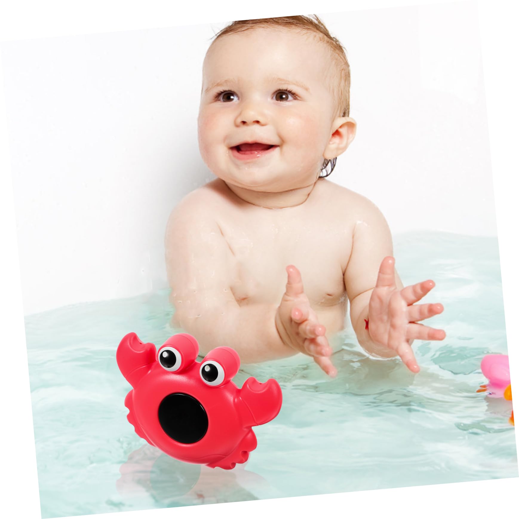 UPKOCH 3piezas Digital De Agua Para Bebés Diseño De Animales Flotante Para Bañera y Piscina Medidor De De Agua