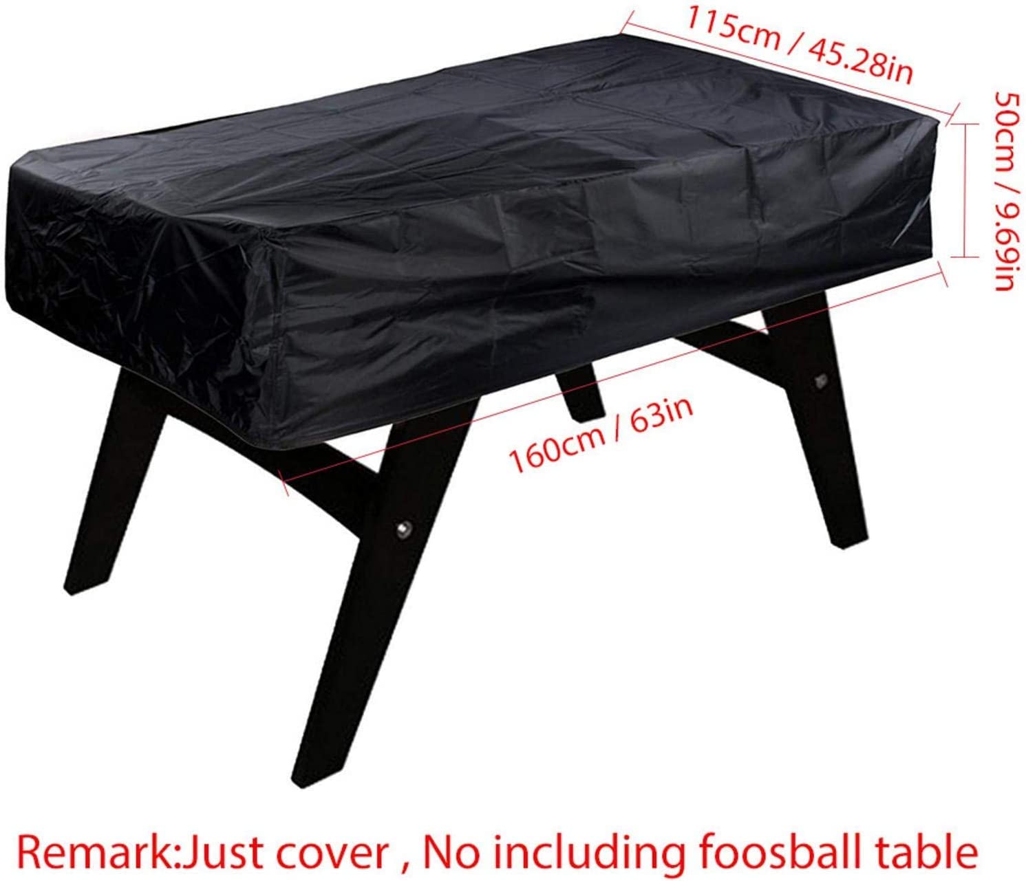 Copertura Calcio Balilla 420D Oxford da Biliardo All'aperto da Biliardo Impermeabile da Sole UV La Polvere Protegge Gli Interni Pesanti 160x115x50 Cm