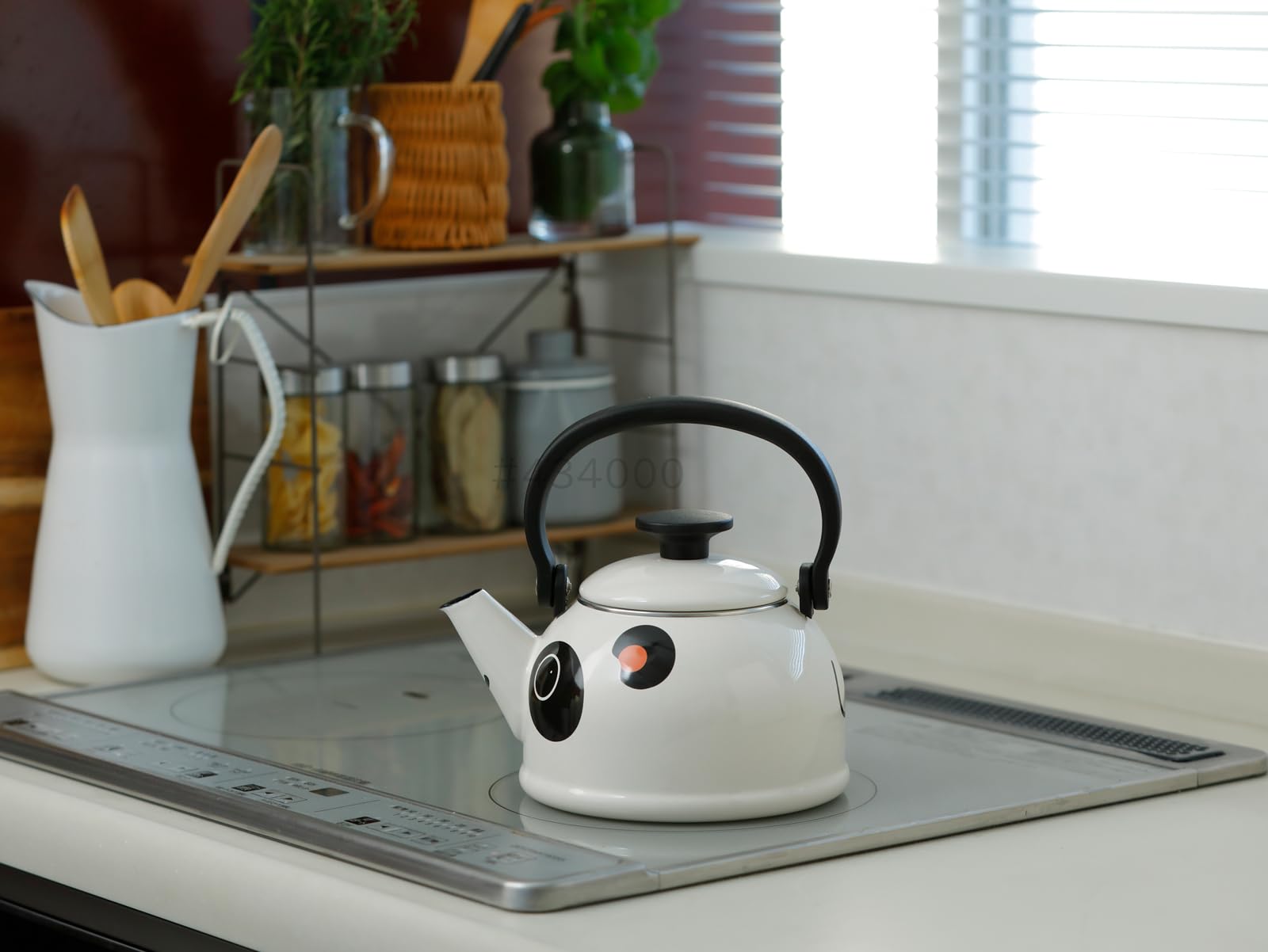 Amazon｜富士 ホーロー ケトル やかん 1.8L ぱんだ ホワイト 白