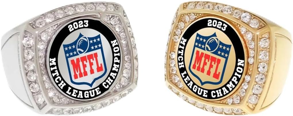 Custom Fantasy Football FFL Logo Ring