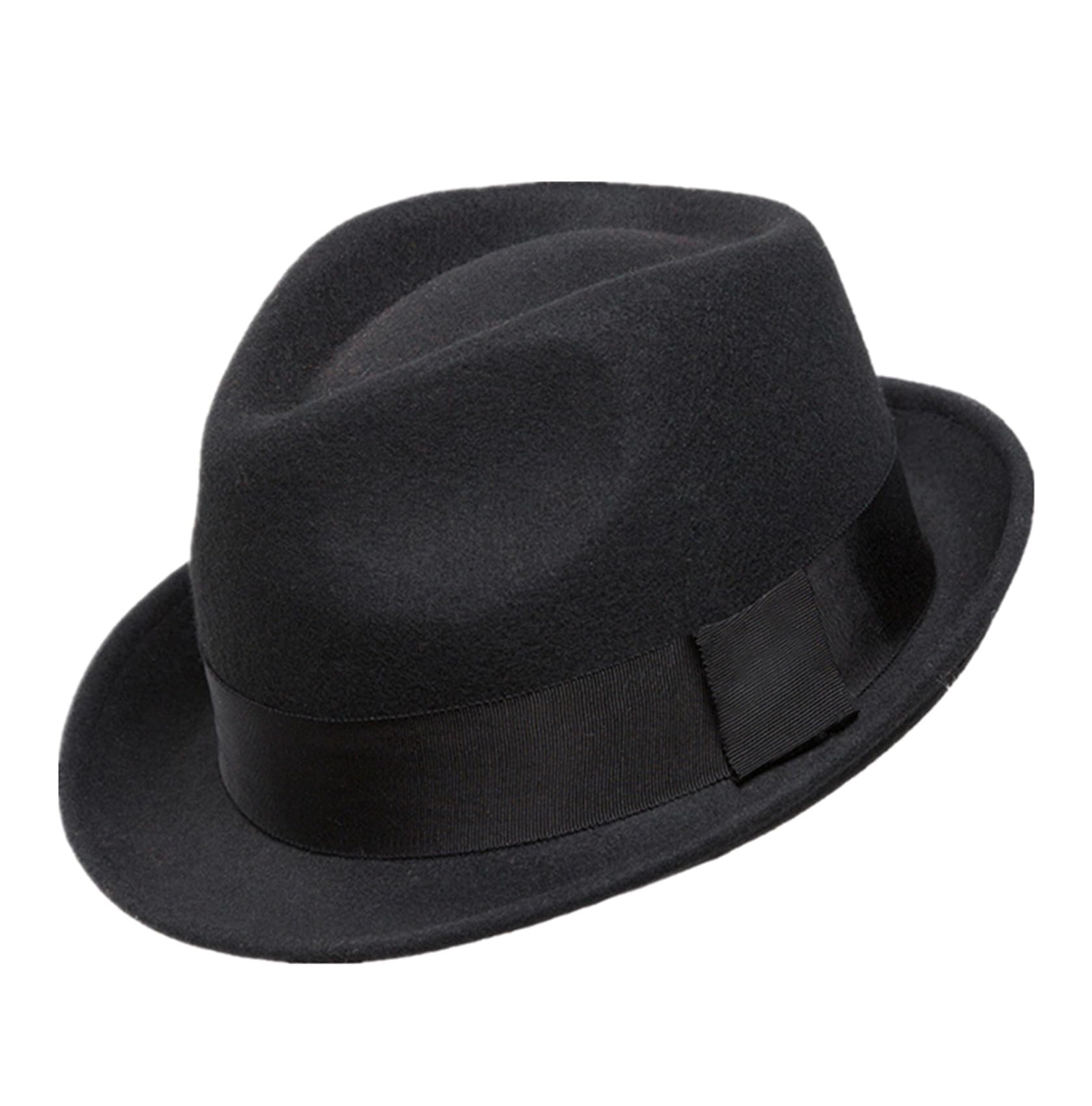 Herren Wollfilz Wintermütze Kurze Krempe Fedora Hut