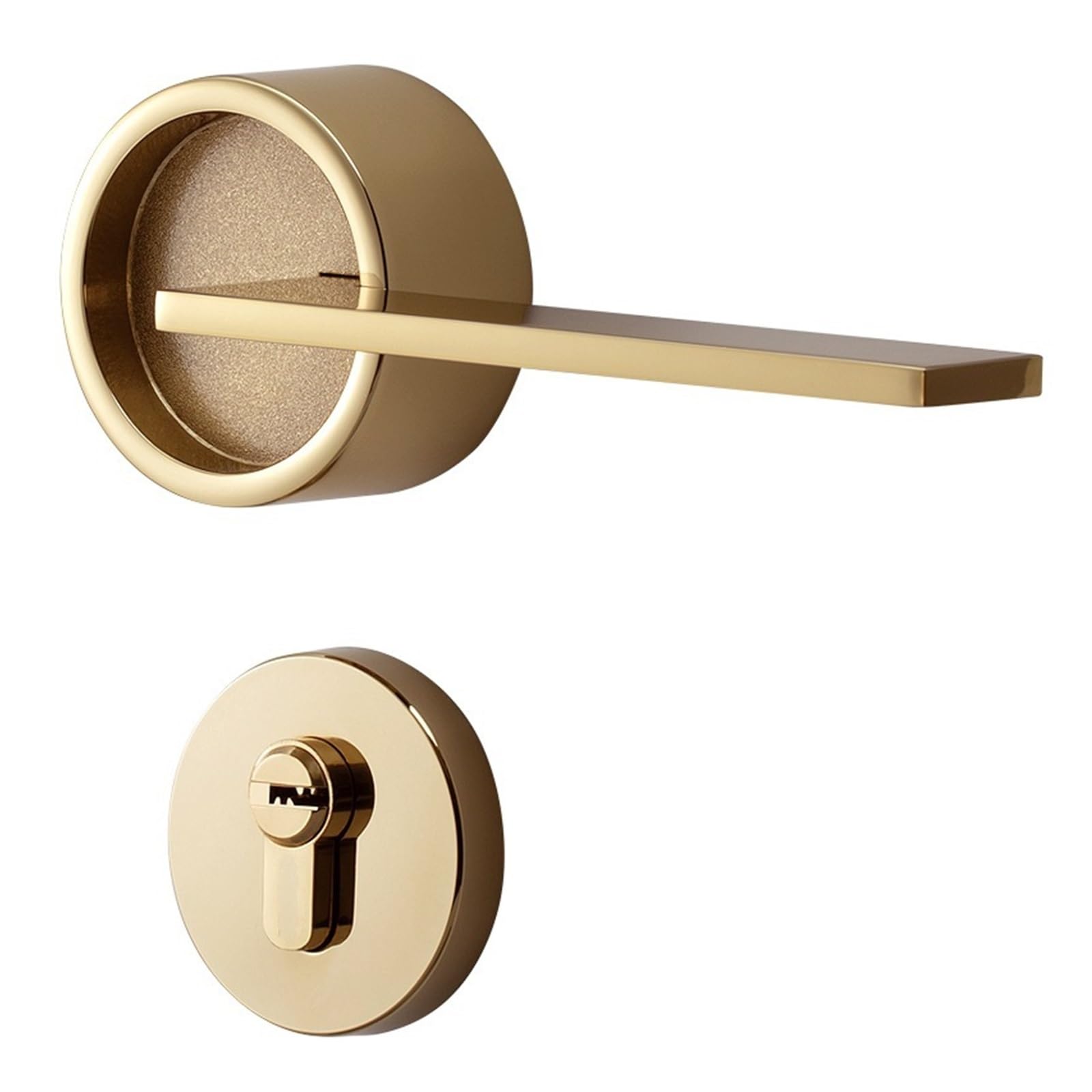 Kfvmvtdw One Color Magnetic Silent Lever Handle Lock Bedroom